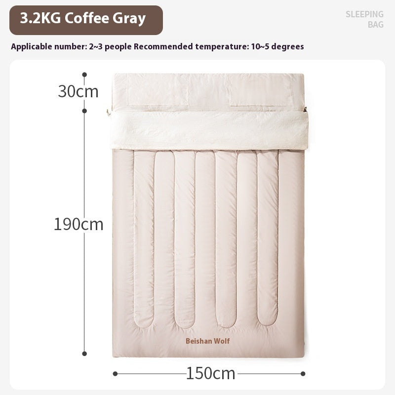Double Sleeping Bag Outdoor Camping
