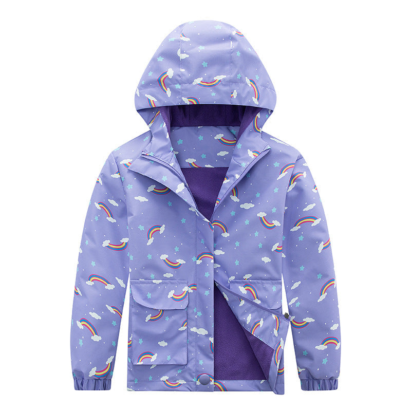 Kids' Coat Windproof Waterproof Jacket