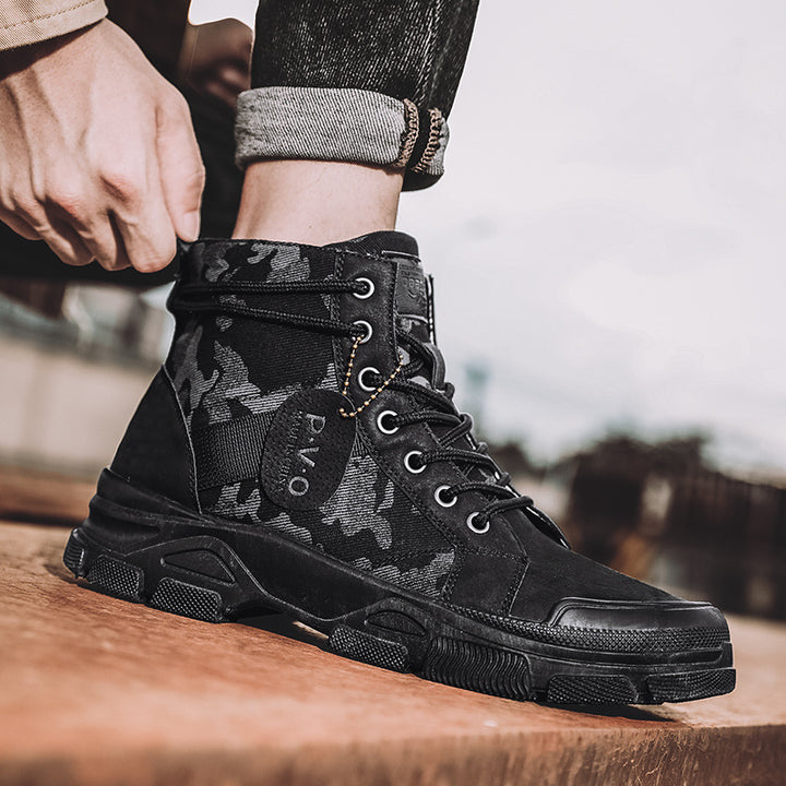 Canvas High-top Outdoor Hiking Boots
